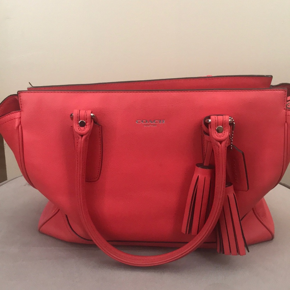 Coach Satchel Coral